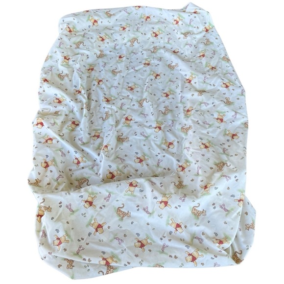 Y2K Winnie The Pooh & Friends Crown Crafts Fitted Crib Sheet Tigger Piglet GUC - Picture 2 of 10